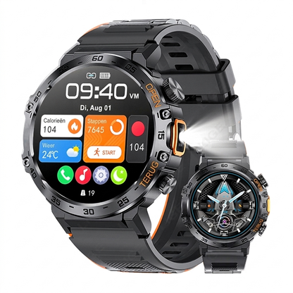 Multifunctionele outdoor smartwatch voor sport en fitness