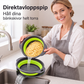 🥗 3-Delige inklapbare vergietenset met lekbodem – Ruimtebesparende keukenzeven voor fruit, pasta & groenten