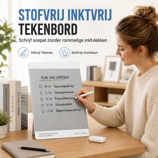📢📢50% KORTING !! ⏰Magnetisch whiteboard – Inktloos, stofvrij en oogbeschermend ✨