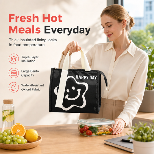 🥗Geïsoleerde lunchtas met dikkere wanden