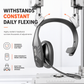 Draadloze Bluetooth-headset voor callcenters met ENC-ruisonderdrukking en automatische koppeling voor klantenservice en vrachtwagenchauffeurs