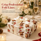 Kerst Highland Koe en Bloemen Cadeaupapier Rol 43x500cm Feestelijk Inpakpapier
