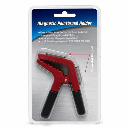 🛠Dubbelzijdige magnetische kwastklem met universele klemhouder – plastic kwastgereedschap