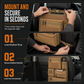Zware Tactische Auto-Achterbank Organizer Nylon Multi-Compartiment Opbergtas met Ritssluiting voor SUV's