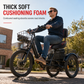 🚲 Bespaar 50%! 🪑 Breed fietszadel – Rugleuning & extra groot comfort voor e-bikes ✨