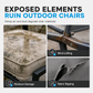 📢📢50% KORTING !! ⏰Waterdichte hoes voor terrasstoelen, zonwerende en stofdichte meubelhoes voor tuinstoelen en banken