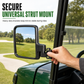 ⛳ Bespaar 50%! 🪞 Universele golfkarspiegel – Gebogen glas & trillingsvrije bevestiging ✨