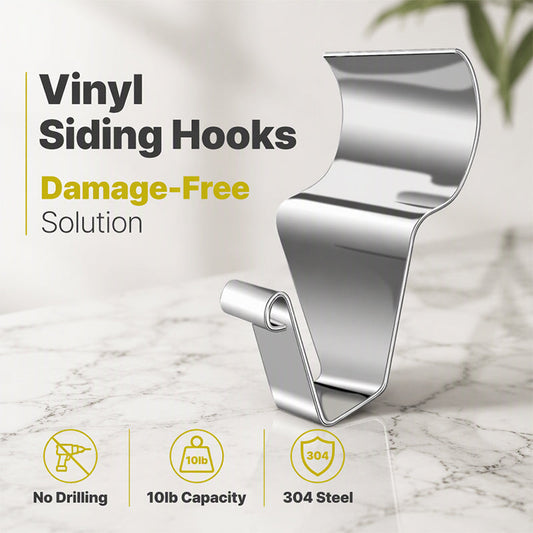 Zware Duty 304 Roestvrijstalen Vinyl Gevelbekleding Haken