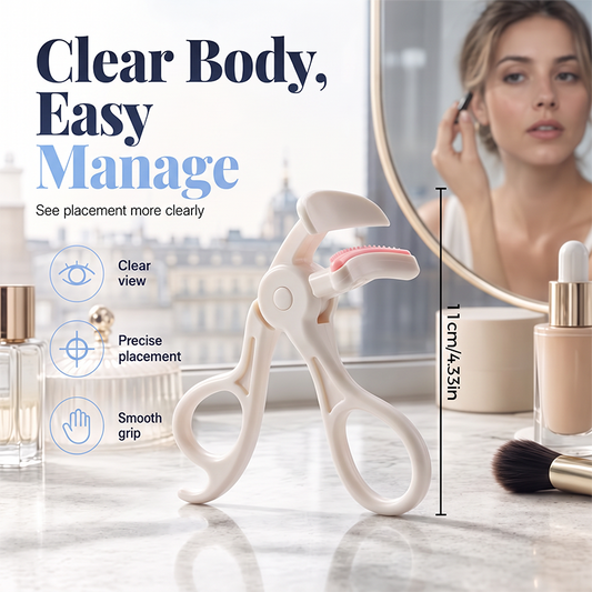 👁️ 1+1 Gratis! ✨ Groothoek Wimperkruller met Kam – Wimperscheidend, Zachte Lift, Ergonomische Handgreep 💄