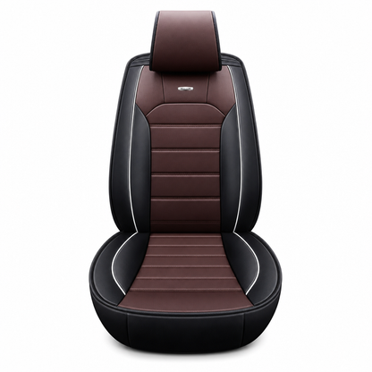 🚗 NU 50% KORTING! 🪑 Volledig bedekkende leren autostoelhoezen – Bescherming voor alle seizoenen, 5D-omlijning en veilige splitnaden – Universeel passend 🛡️