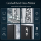 Set van 2 Zilveren Spiegel Kristal Kandelaars met Acryl Crushed Diamonds