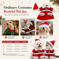 Kerstkostuum voor Honden en Katten – Feestelijke Kerstman Outfit met Sneeuwvlokken Cape