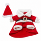 Kerstkostuum voor Honden en Katten – Feestelijke Kerstman Outfit met Sneeuwvlokken Cape