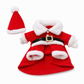 Kerstkostuum voor Honden en Katten – Feestelijke Kerstman Outfit met Sneeuwvlokken Cape