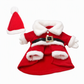 Kerstkostuum voor Honden en Katten – Feestelijke Kerstman Outfit met Sneeuwvlokken Cape