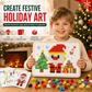 Kinderen Kerst 3D Paddenstoel Nagelbord Speelset