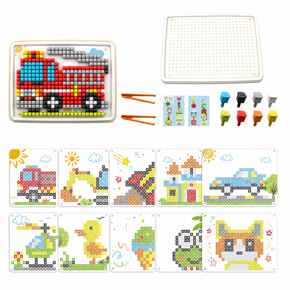 Kinderen Kerst 3D Paddenstoel Nagelbord Speelset