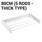 💥🧺 50% KORTING! Van kleine badkamer tot balkon: dit opvouwbare wandrek geeft je droogruimte zonder ruimteverlies. Tot 30 kg, 50/60/80 cm, 3/4/5 stangen!