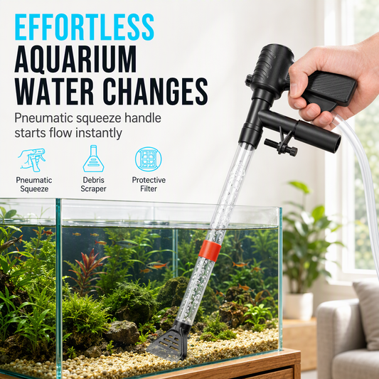 🐠 TIJDELIJK 50% KORTING! 🌊 Pneumatische aquarium grindzuiger & Waterververser set – Multifunctioneel, eenvoudig te installeren, zonder knoeien ✨