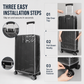 Thickened Waterproof Clear Luggage Cover Wear Resistant Transparent Suitcase Protective Dust Cover