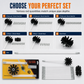 Rotary Chimney and Dryer Duct Cleaning Brush Kit with Flexible Rods and Nylon Brush Head for Boiler and Pipe Cleaning