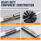 Rotary Chimney and Dryer Duct Cleaning Brush Kit with Flexible Rods and Nylon Brush Head for Boiler and Pipe Cleaning