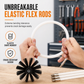 Rotary Chimney and Dryer Duct Cleaning Brush Kit with Flexible Rods and Nylon Brush Head for Boiler and Pipe Cleaning
