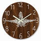 ⏳Tijdelijk 50% korting⏰12-inch stille houten wandklok – Lichtgevend & MDF houtnerf✨