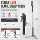 Uitschuifbare Selfie Stick Statief met Bluetooth Afstandsbediening en Handheld Gimbal Stabilisator voor Live Streaming en Fotografie
