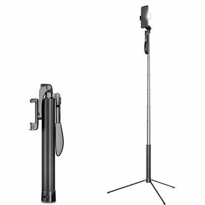Uitschuifbare Selfie Stick Statief met Bluetooth Afstandsbediening en Handheld Gimbal Stabilisator voor Live Streaming en Fotografie