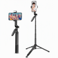 Uitschuifbare Selfie Stick Statief met Bluetooth Afstandsbediening en Handheld Gimbal Stabilisator voor Live Streaming en Fotografie