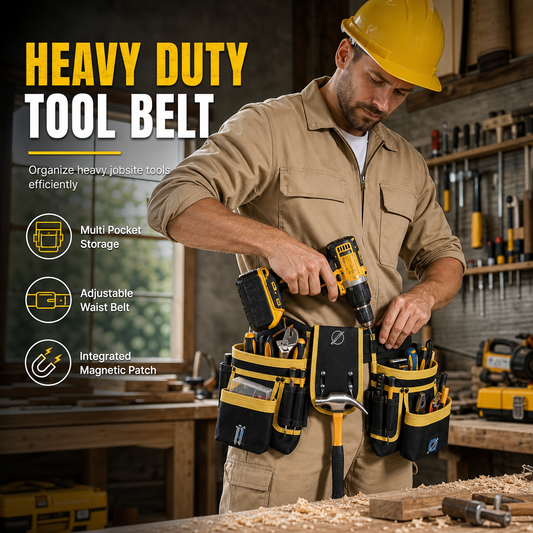 👷 50% KORTING! 🛠️ Verstelbare Gereedschaps Heuptas – Meerdere Zakken & Handenvrij Dragen ✨