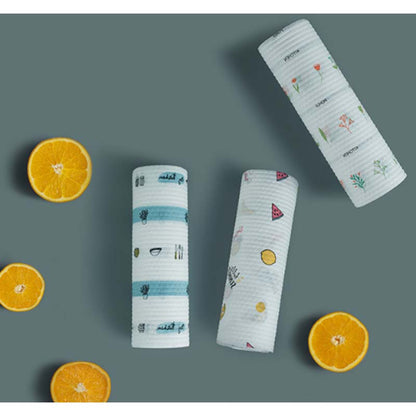 🧽 50% KORTING! ✨ Vóór-Gezeepte Wegwerp Keukendoekjes – Ingebouwd Schoonmaakmiddel Geactiveerd door Water, Dubbel Nat & Droog Gebruik, Herbruikbare Uitwasbare Non-Woven Doekjes met Geperforeerde Rol – Sterk Absorberend & Pluisvrij – 25 of 50 Vel 🧼