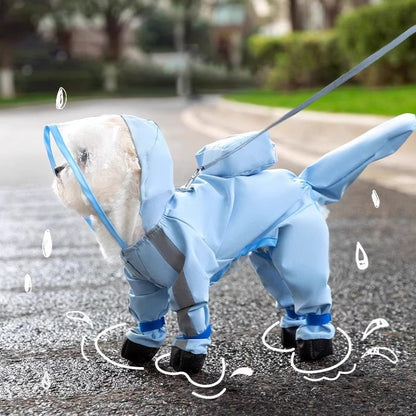 🔥50% KORTING!!📢🐾 Schattige Volledig Bedekkende Huisdieren Regenjas met Kap – Waterdicht, Winddicht & Volledige Bescherming, Houd Je Huisdier Droog Tijdens Regenachtige Wandelingen ✨