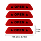 📢📢50% KORTING !! ⏰4 Stuks Reflecterende Waarschuwingsstickers voor Autoportieren OPEN Veiligheid Anti-Aanrijding Stickers