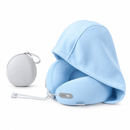📢 50% KORTING! Reiskussen met capuchon – Beschutte rust en verstelbare neksteun voor vliegtuigen ✈️✨