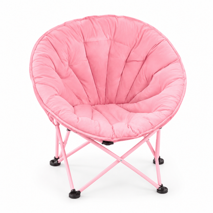 ⛺ Draagbare Maanstoel: 5 cm Gevoerd, Rondom Comfort, Opvouwbaar